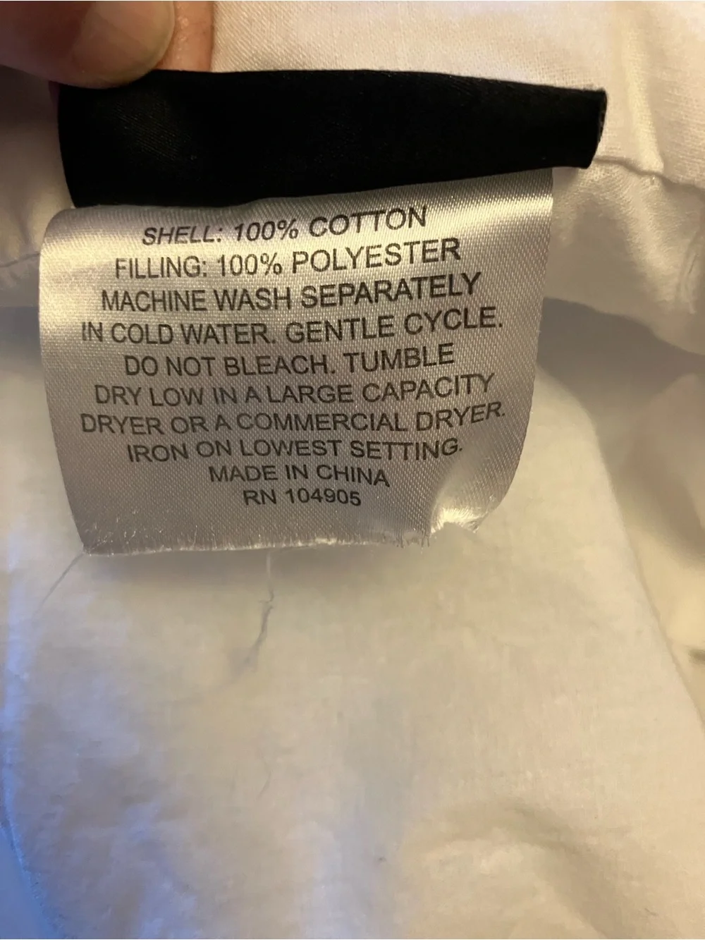 100% cotton eyelet floral white Queen comforter Rachel & Zoe